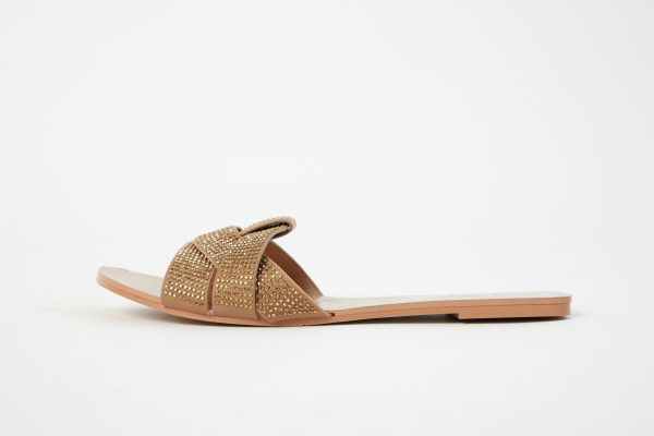 Flats Dominique Dorado Glitter