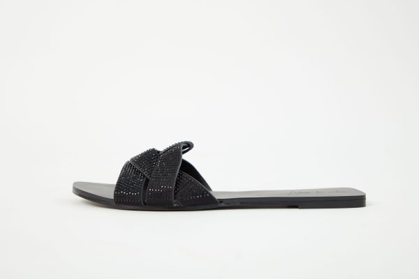 Flats Dominique Negro Glitter