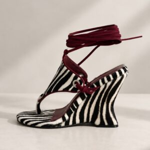 Plataformas Amanda Zebra Tinto